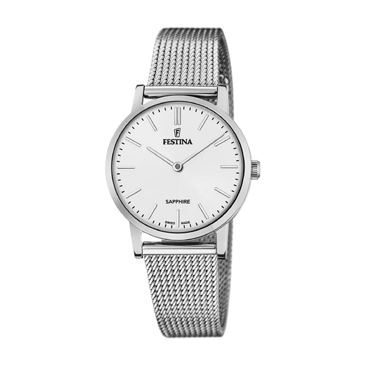 Festina Swiss Sapphire 29mm White Dial Women's Watch F20015/1