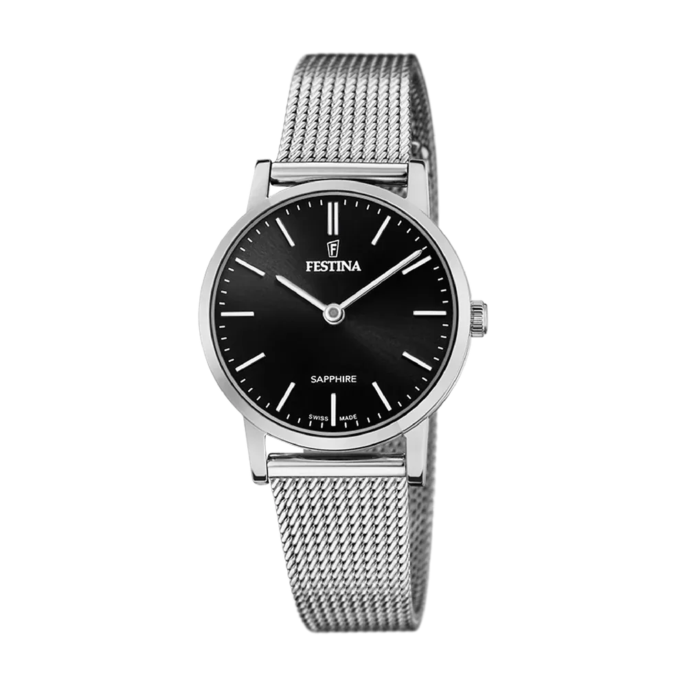 Festina Swiss Sapphire 29mm Black Dial Women's Watch F20015/3