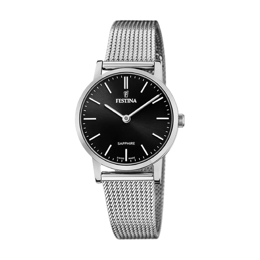 Festina Swiss Sapphire 29mm Black Dial Women's Watch F20015/3
