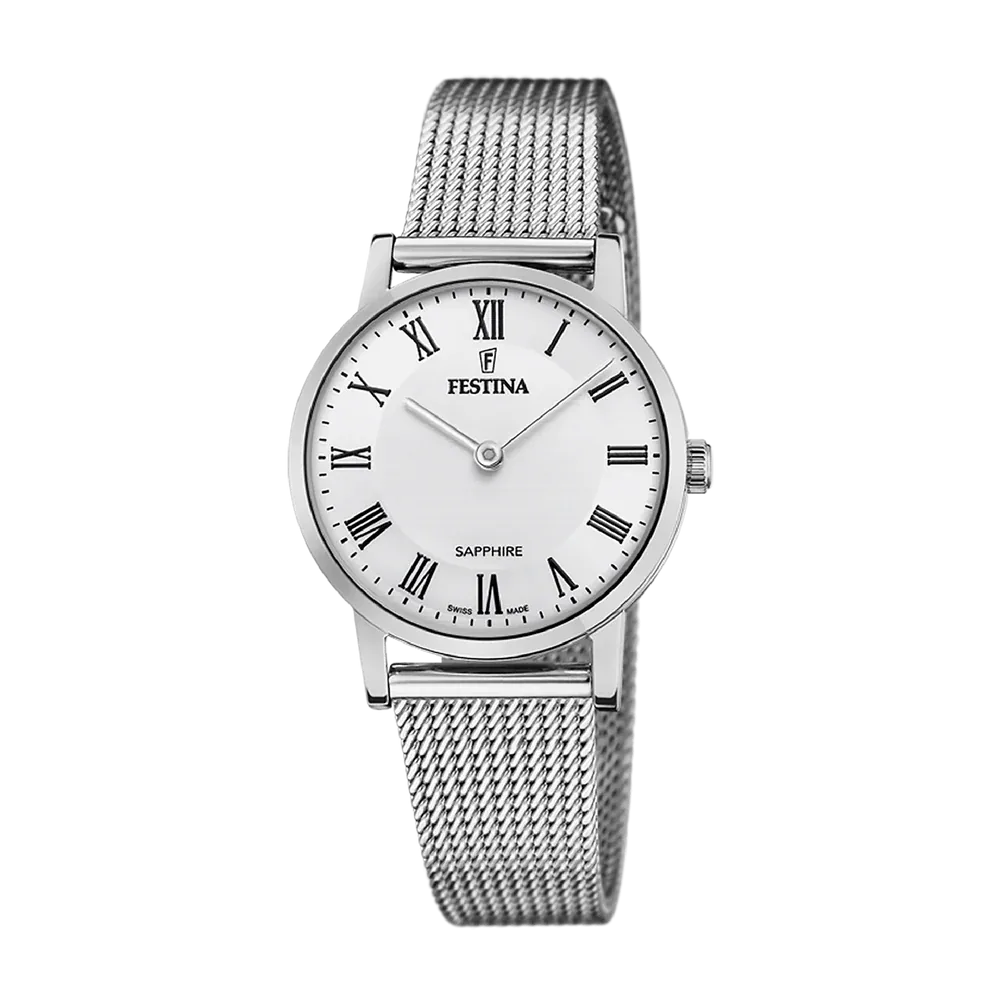 Festina Swiss Sapphire 29mm White Dial Women's Watch F20015/4