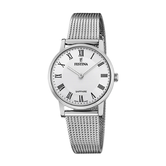 Festina Swiss Sapphire 29mm White Dial Women's Watch F20015/4