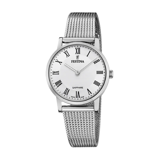 Festina Swiss Sapphire 29mm White Dial Women's Watch F20015/4