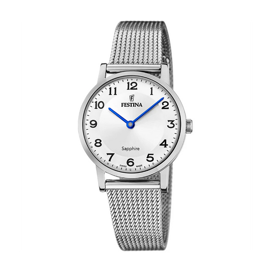 Festina Swiss Sapphire 29mm White Dial Women's Watch F20015/5