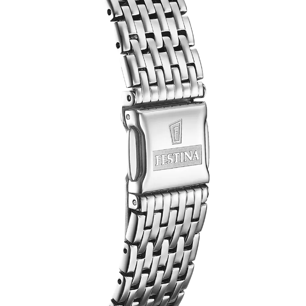 Festina Swiss Sapphire 39mm Silver Dial Men's Watch F20018/1
