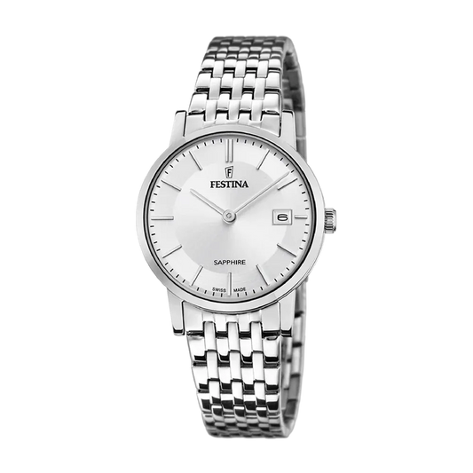 Festina Swiss Sapphire 29mm Silver Dial Women's Watch F20019/1