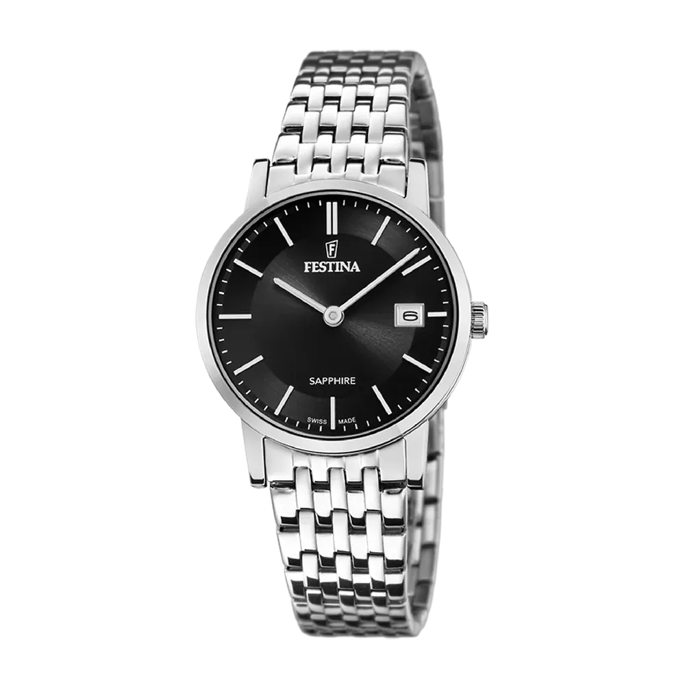 Festina Swiss Sapphire 29mm Black Dial Women's Watch F20019/3