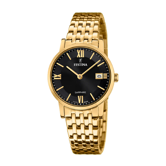 Festina Swiss Sapphire 29mm Black Dial Women's Watch F20021/3