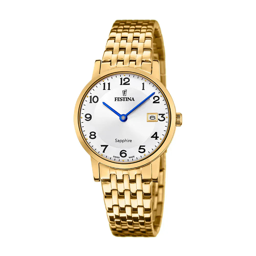 Festina Swiss Sapphire 29mm Silver Dial Women's Watch F20021/4