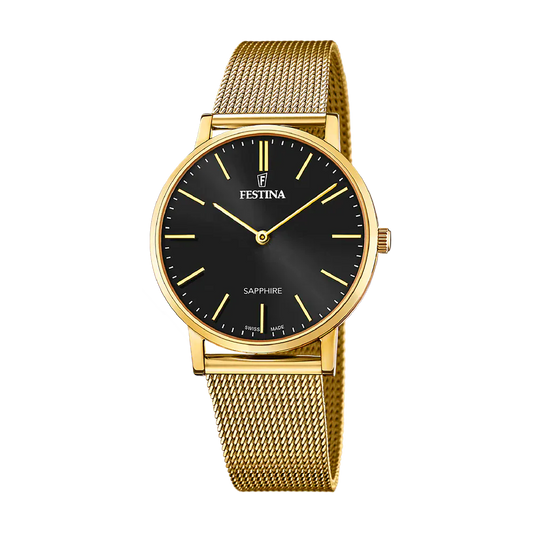 Festina Swiss Sapphire 40mm Black Dial Men's Watch F20022/3