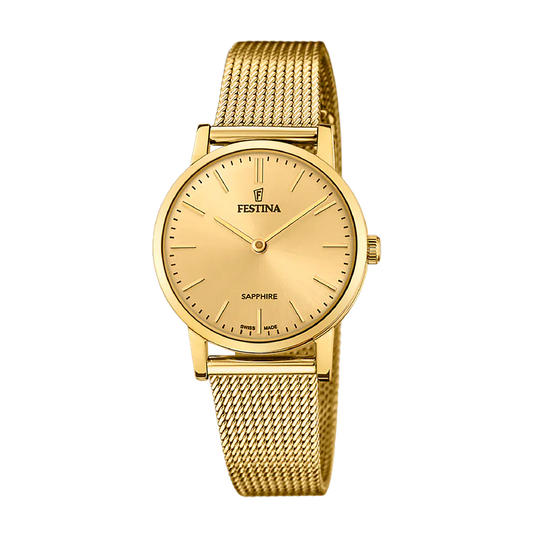 Festina Swiss Sapphire 29mm Beige Dial Women's Watch F20023/2