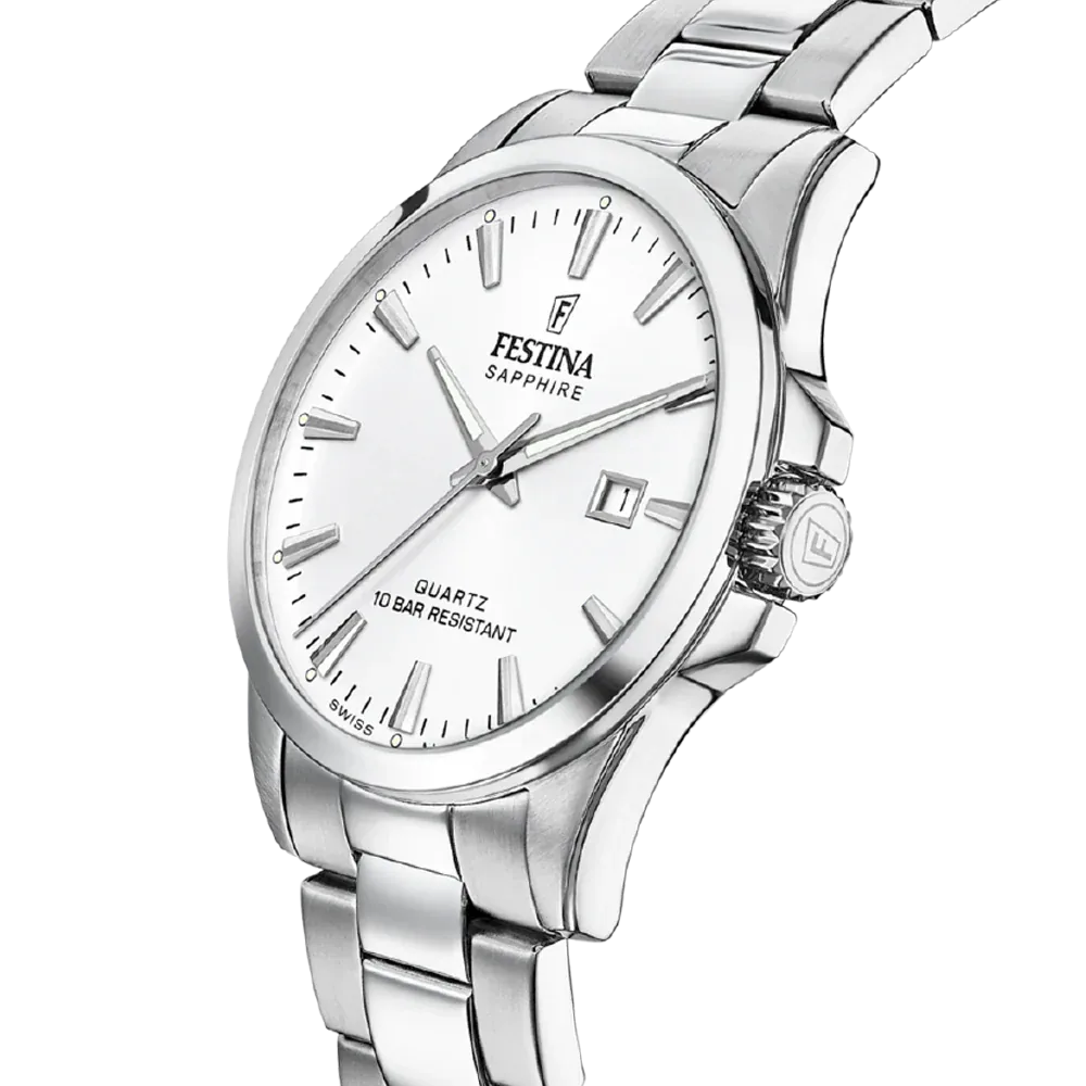 Festina Swiss Classic 41mm Silver Dial Men's Watch F20024/2