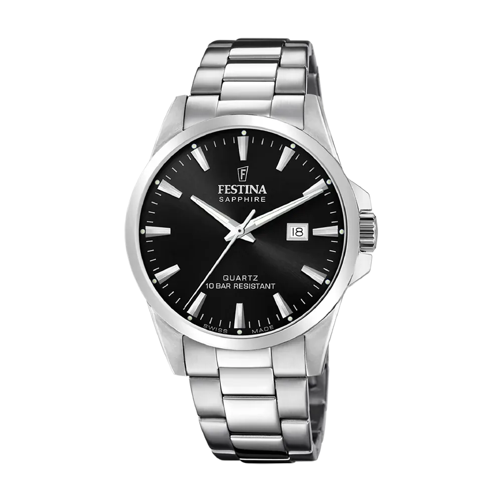 Festina Swiss Classic 41mm Black Dial Men's Watch F20024/4