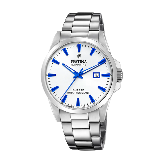 Festina Swiss Classic 41mm Silver Dial Men's Watch F20024/5