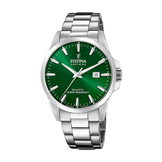 Festina Swiss Classic 41mm Green Dial Men's Watch F20024/6