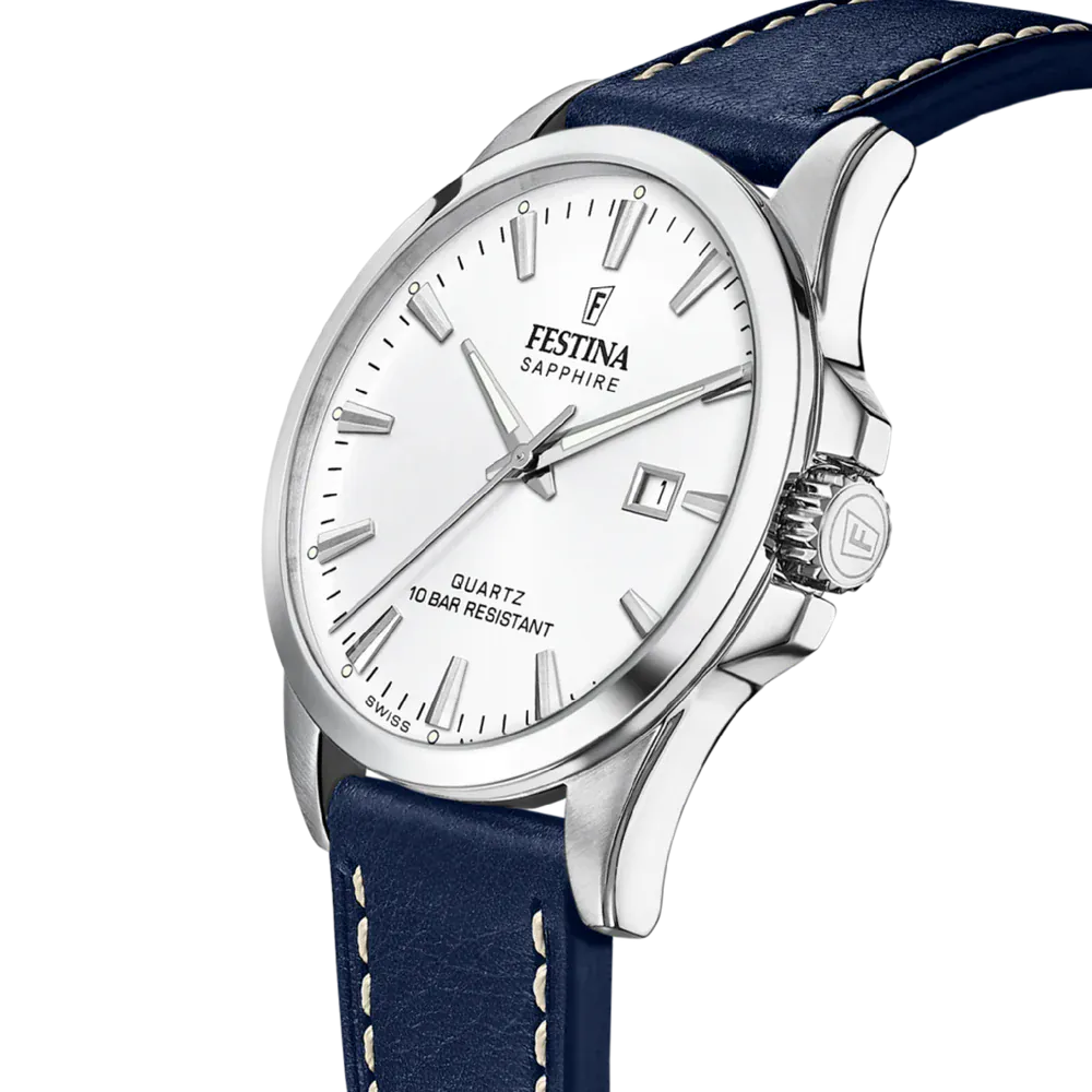 Festina Swiss Classic 41mm White Dial Men's Watch F20025/2