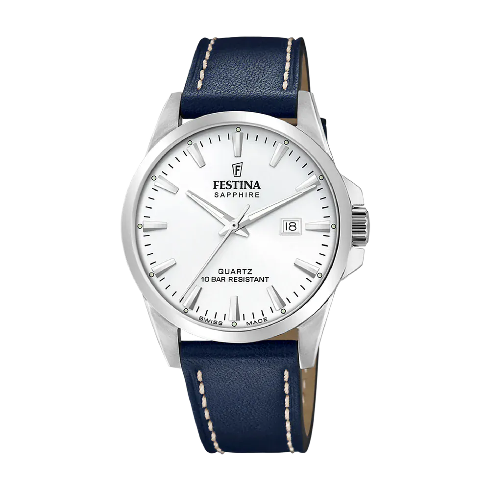 Festina Swiss Classic 41mm White Dial Men's Watch F20025/2