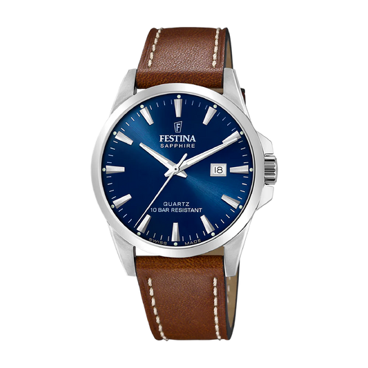 Festina Swiss Classic 41mm Blue Dial Men's Watch F20025/3