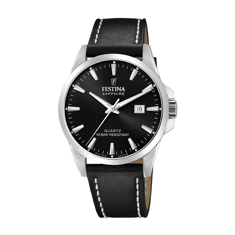 Festina Swiss Classic 41mm Black Dial Men's Watch F20025/4