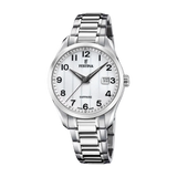 Festina Swiss Classic Sapphire 37mm White Dial Men's Watch F20026/1