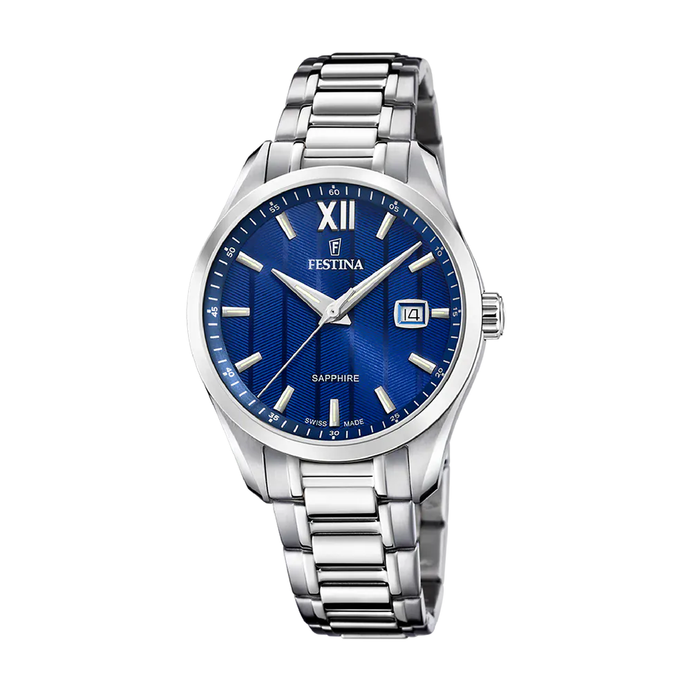 Festina Swiss Classic Sapphire 37mm Blue Dial Men's Watch F20026/2