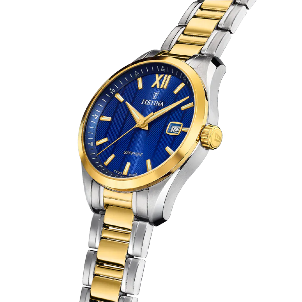 Festina Swiss Classic Sapphire 37mm Blue Dial Men's Watch F20027/2