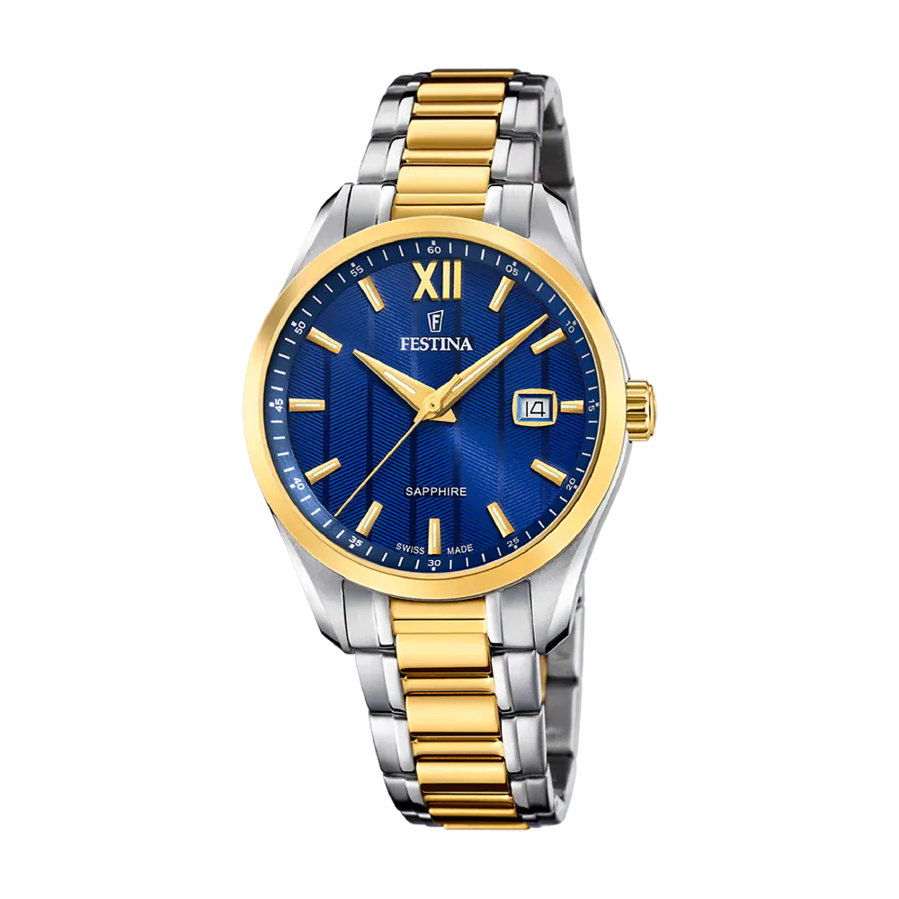 Festina Swiss Classic Sapphire 37mm Blue Dial Men's Watch F20027/2