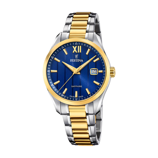 Festina Swiss Classic Sapphire 37mm Blue Dial Men's Watch F20027/2