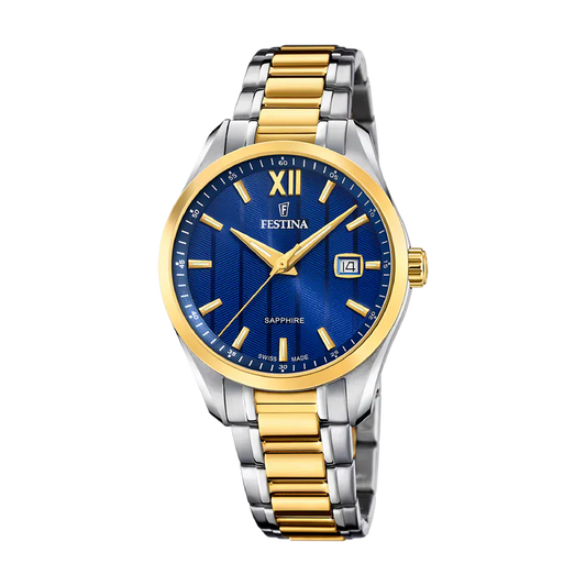 Festina Swiss Classic Sapphire 37mm Blue Dial Men's Watch F20027/2