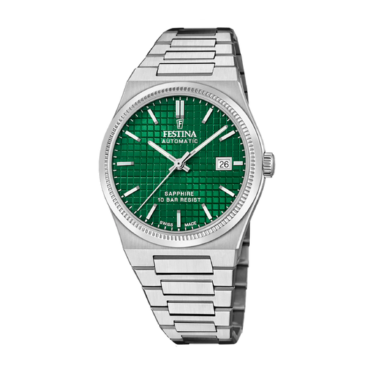 Festina Swiss Rivé 40mm Green Dial Men's Watch F20028/3
