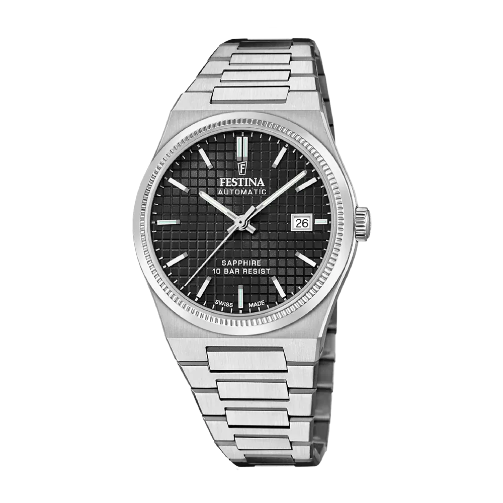 Festina Swiss Rivé 40mm Black Dial Men's Watch F20028/4