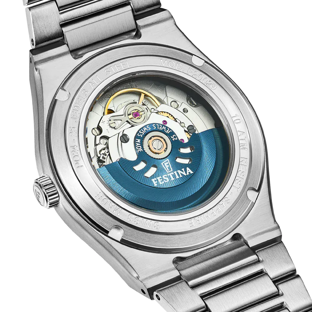 Festina Swiss Rivé 35mm Blue Dial Women's Watch F20029/2