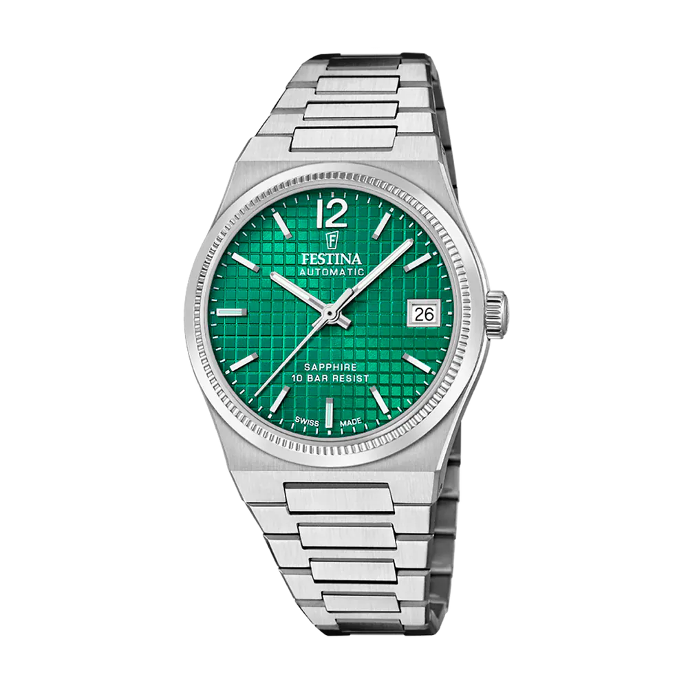 Festina Swiss Rivé 35mm Green Dial Women's Watch F20029/5