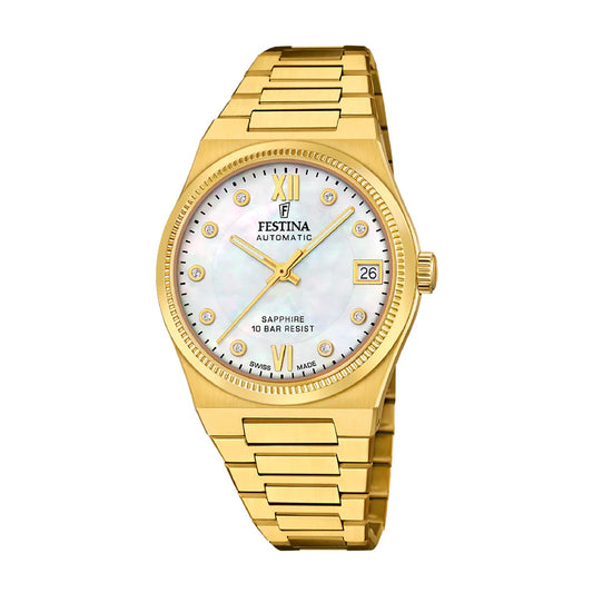 Festina Swiss Rivé 35mm Mother of Pearl Dial Women's Watch F20033/1