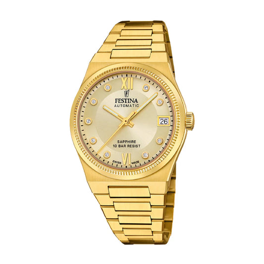 Festina Swiss Rivé 35mm Beige Dial Women's Watch F20033/2