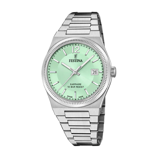 Festina Swiss Rivé 35mm Green Dial Women's Watch F20035/3