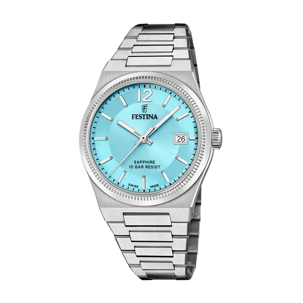 Festina Swiss Rivé 35mm Blue Dial Women's Watch F20035/7