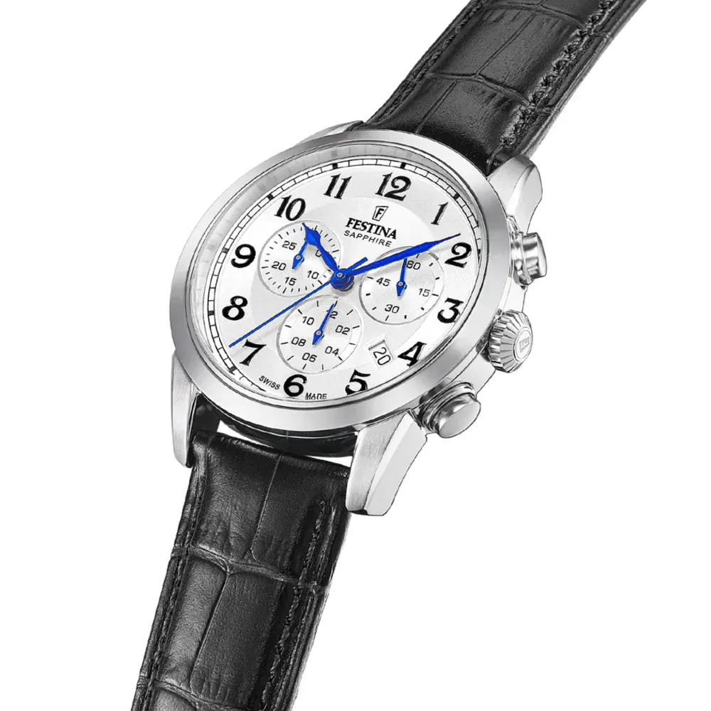 Festina Swiss Chronograph 41mm White Dial Men's Watch F20041/1