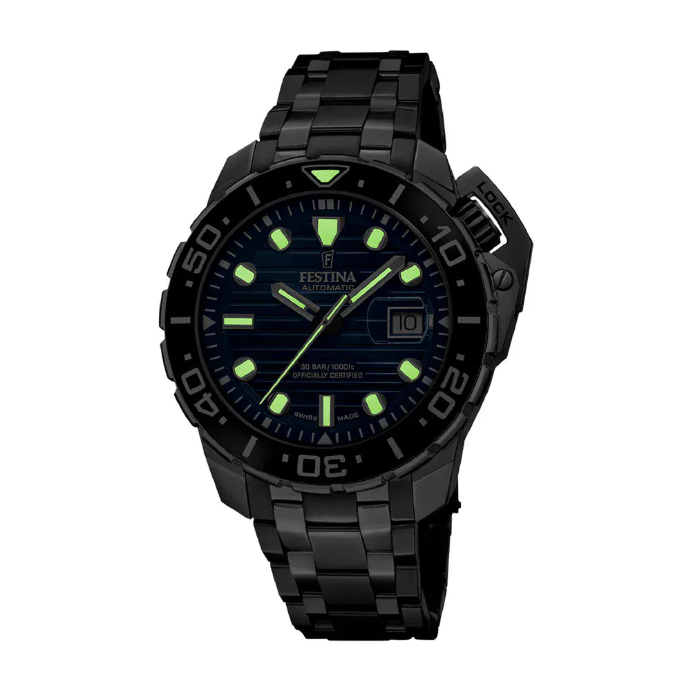 Festina Swiss Made 47mm Odyssey Diver Blue Dial Men's Watch F20043/2