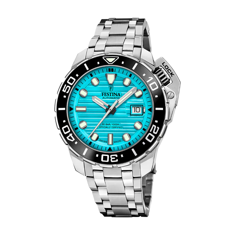 Festina Swiss Made 47mm Odyssey Diver Blue Dial Men's Watch F20043/5