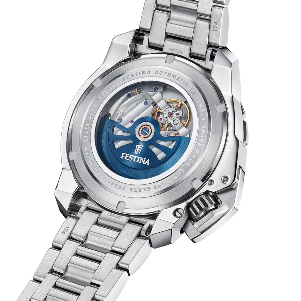 Festina Swiss Made 47mm Odyssey Diver Blue Dial Men's Watch F20043/5