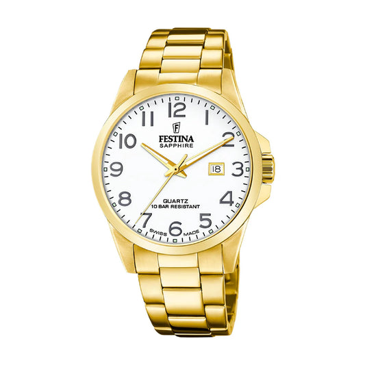 Festina Swiss Classic 41mm White Dial Men's Watch F20044/1