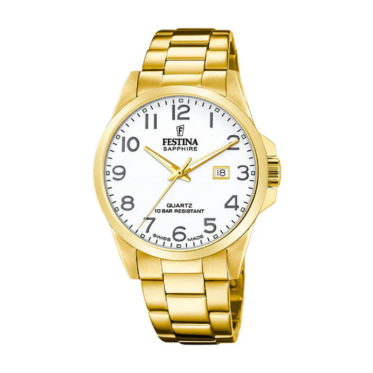 Festina Swiss Classic 41mm White Dial Men's Watch F20044/1