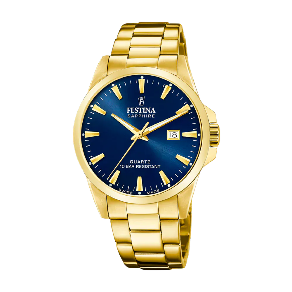 Festina Swiss Classic 41mm Blue Dial Men's Watch F20044/3