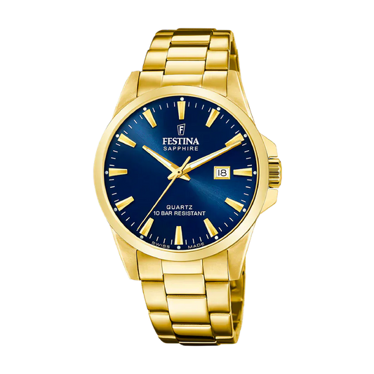 Festina Swiss Classic 41mm Blue Dial Men's Watch F20044/3