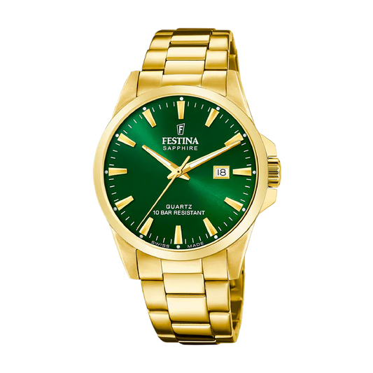 Festina Swiss Classic 41mm Green Dial Men's Watch F20044/5