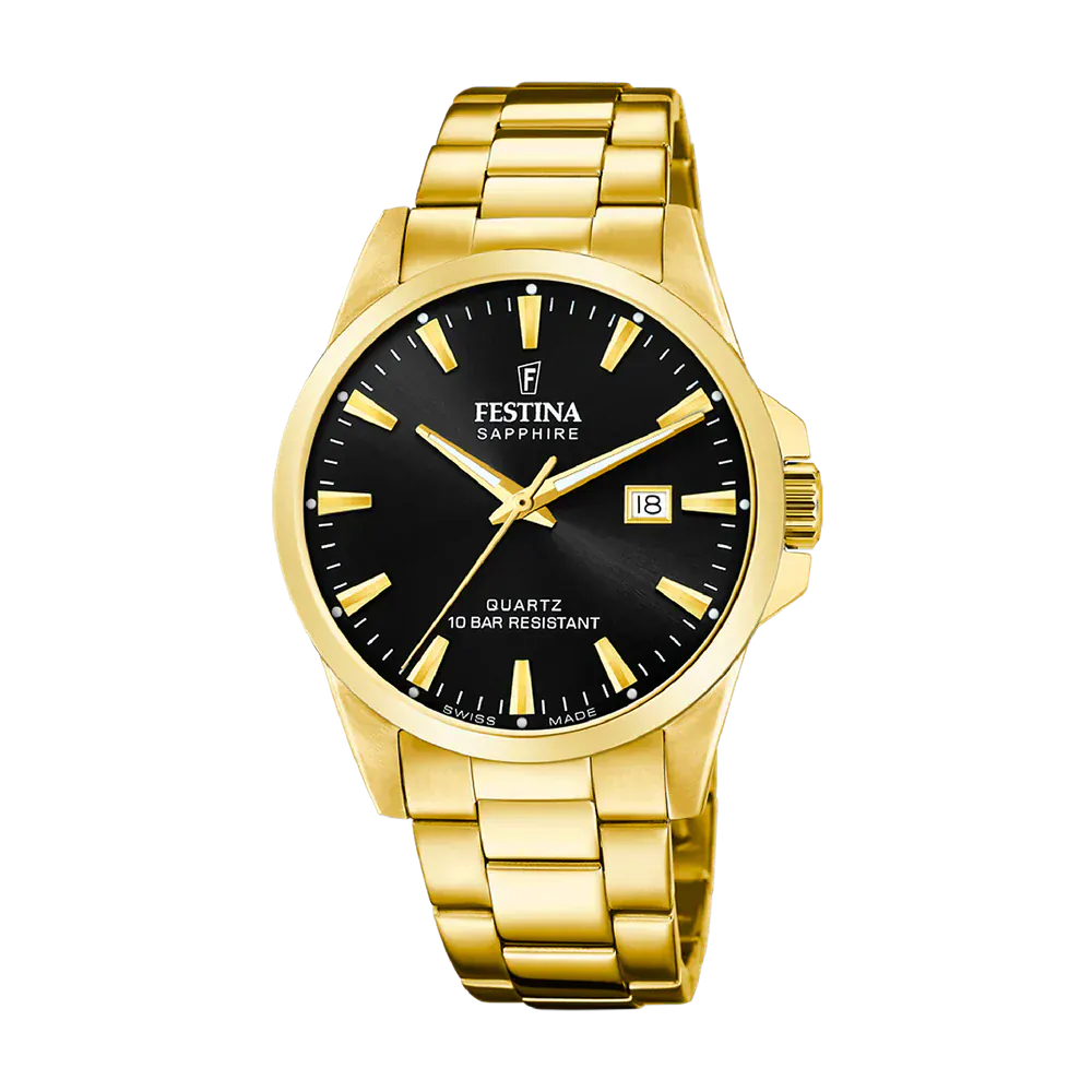 Festina Swiss Classic 41mm Black Dial Men's Watch F20044/6