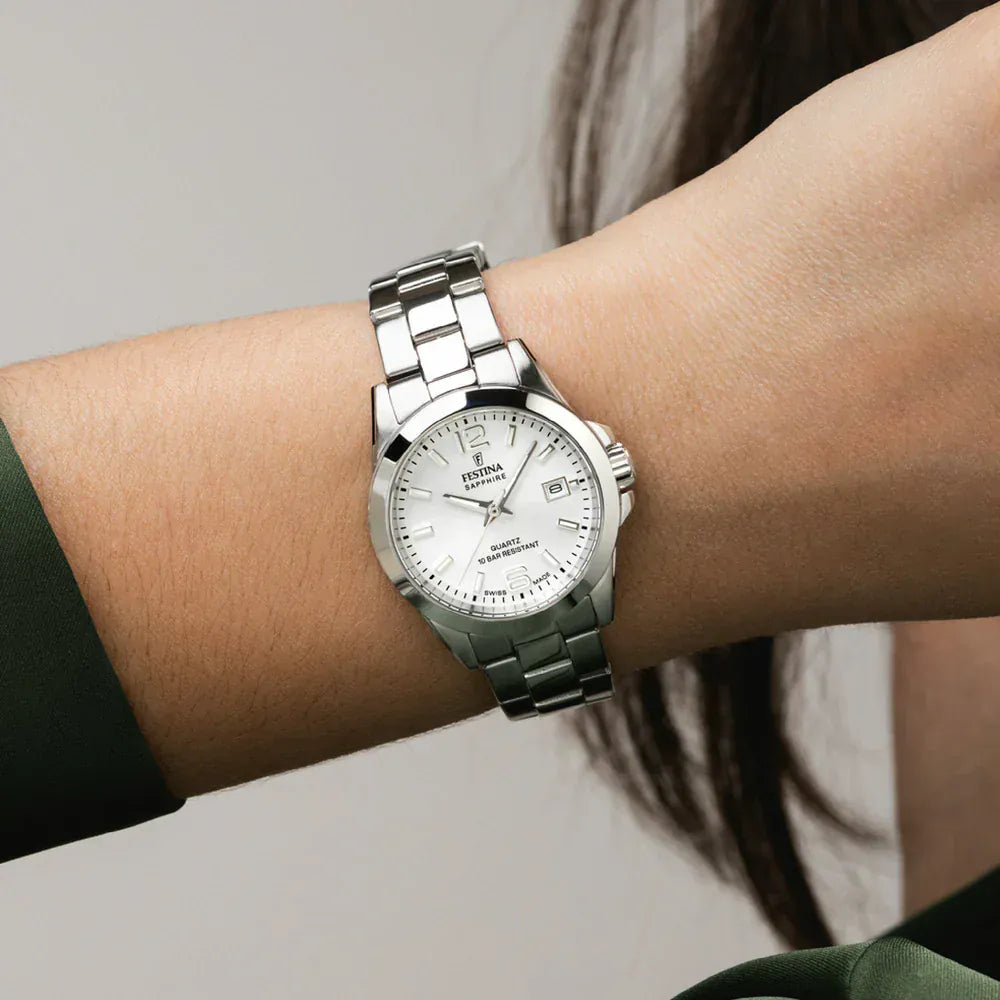 Festina Swiss Classic 29mm Silver Dial Women's Watch F20049/1