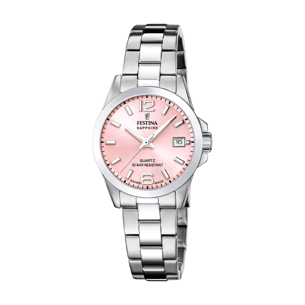 Festina Swiss Classic 29mm Pink Dial Women's Watch F20049/3