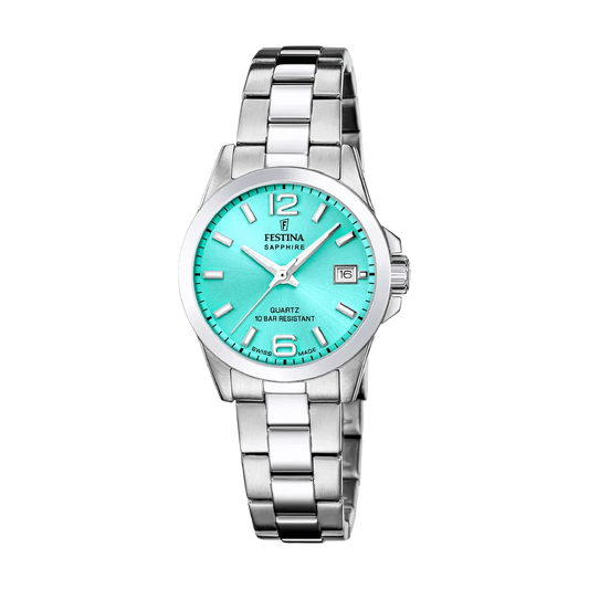 Festina Swiss Classic 29mm Turquoise Dial Women's Watch F20049/4