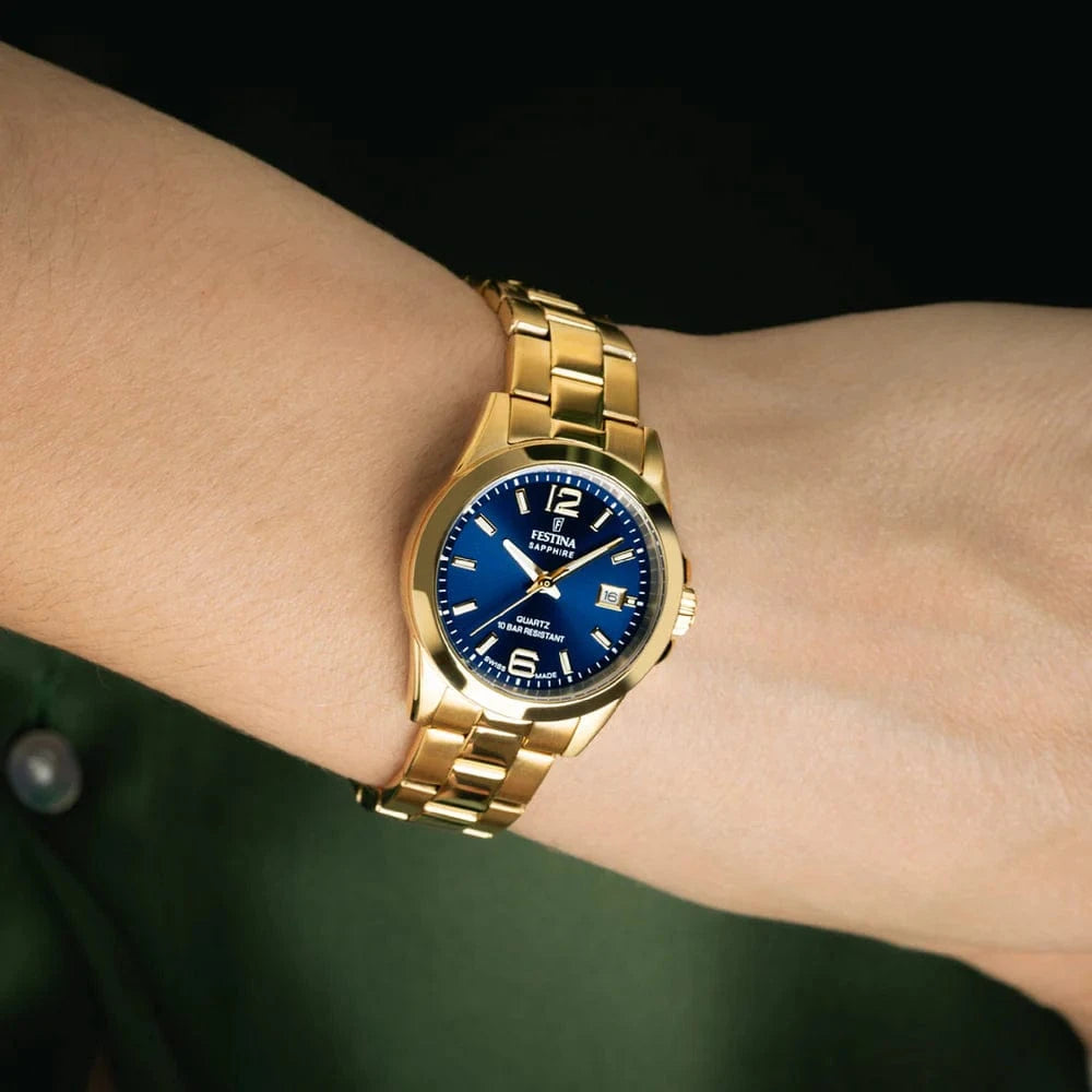 Festina Swiss Classic Sapphire 29mm Blue Dial Women's Watch F20050/3